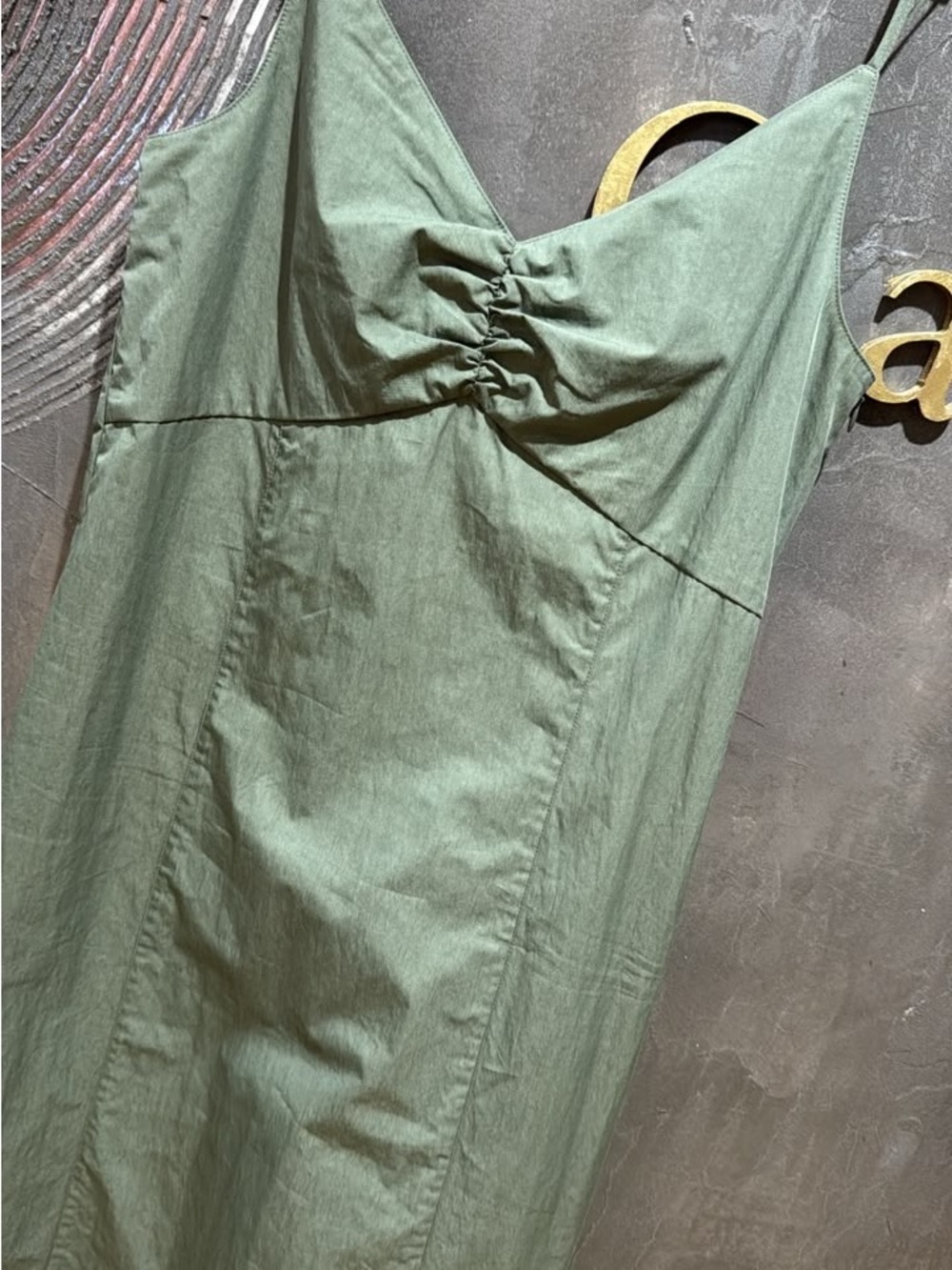 Olive Green Fringe-Hem Maxi Skirt - Picture 6 of 8